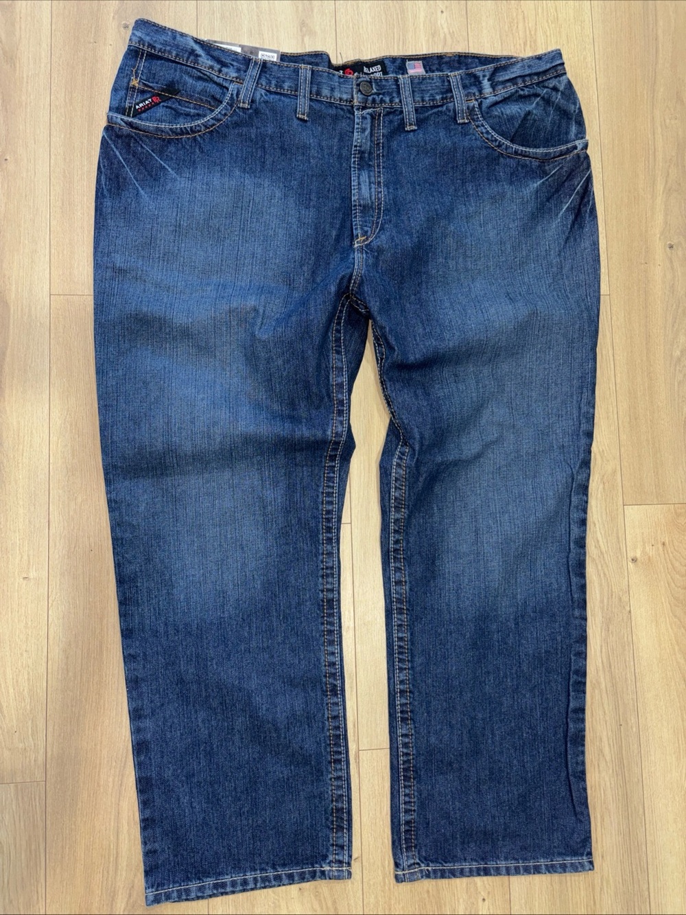 ARIAT FR Work Jeans Men’s Size 48 x 30 Flame Resistant Relaxed Boot M4 Flint NWT